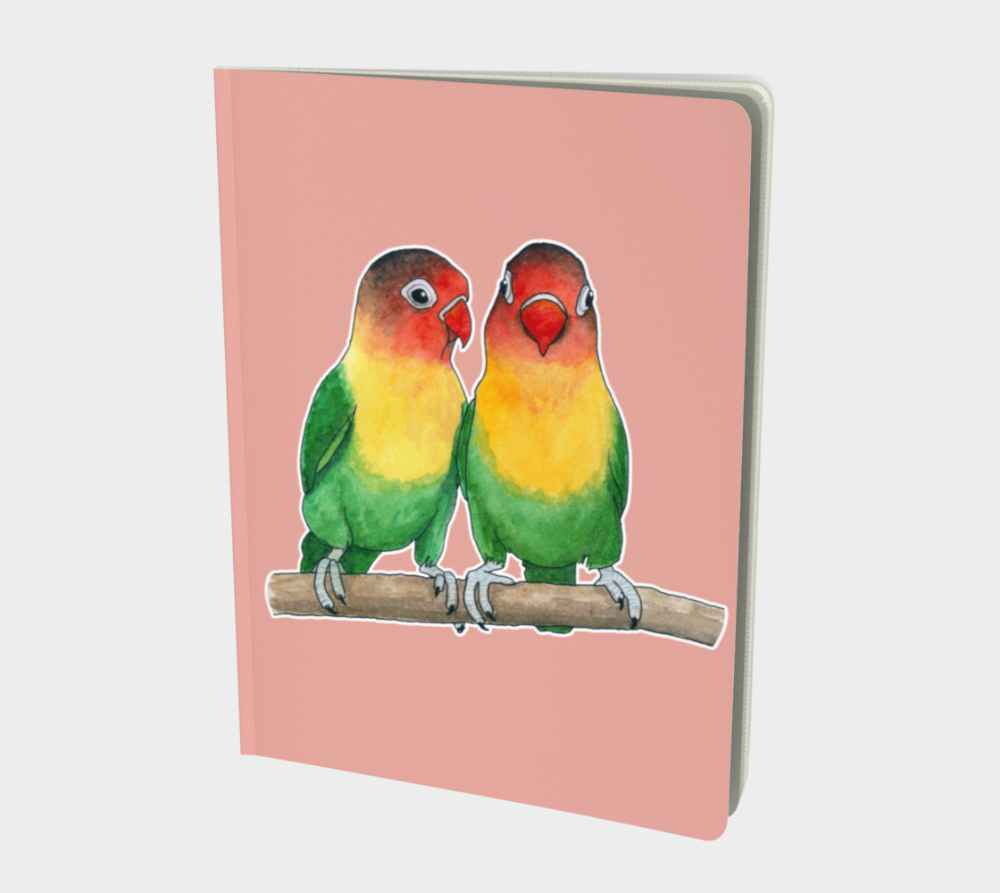Aperçu de Fischer's lovebirds Large Notebook #1