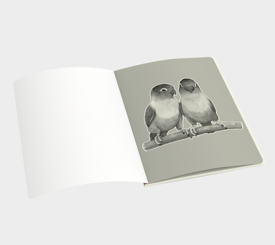 Aperçu de Fischer's lovebirds Large Notebook #3