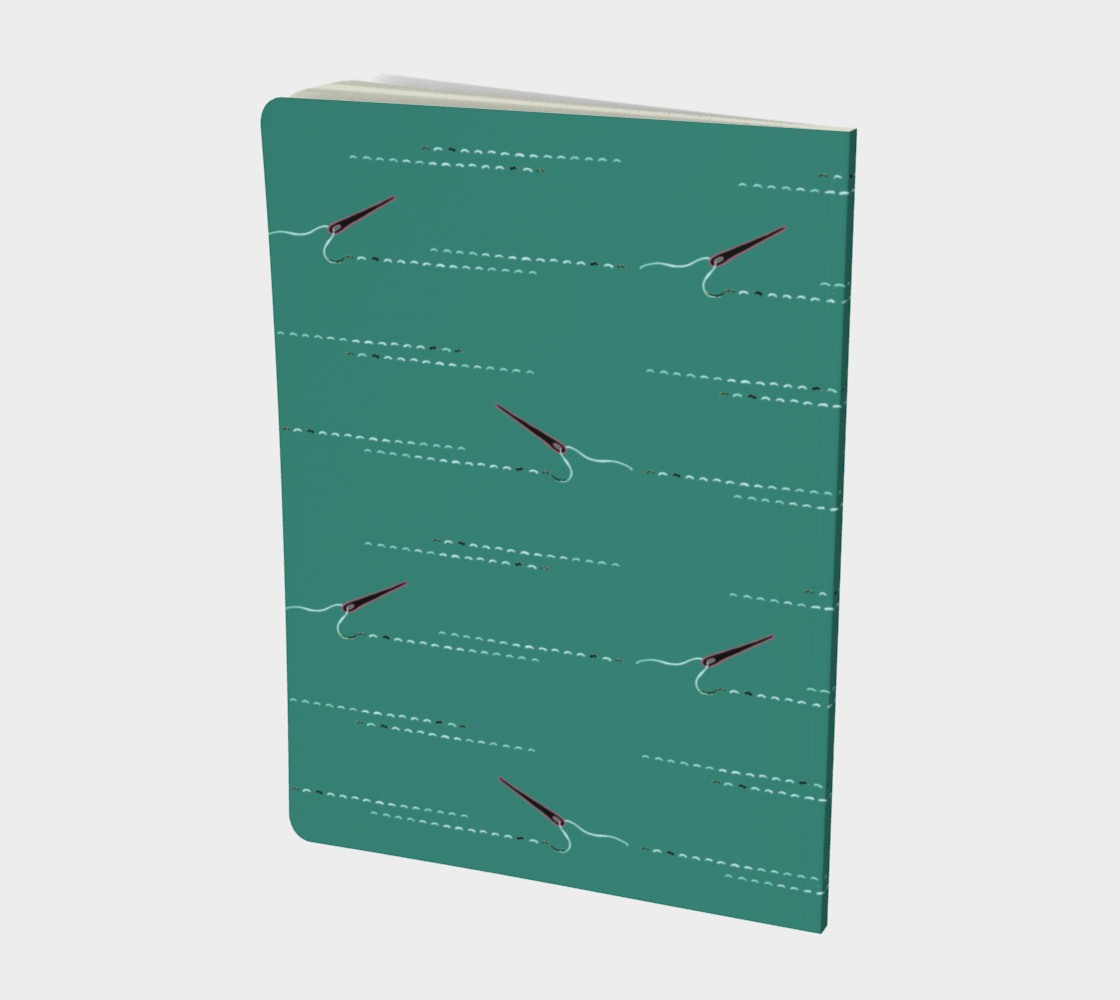 Sewing Teal notebook preview #2