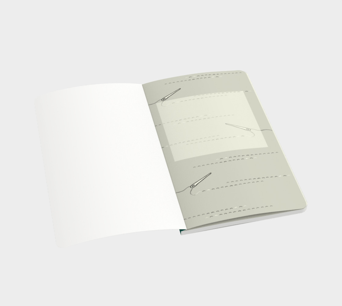 Sewing Teal notebook preview #3