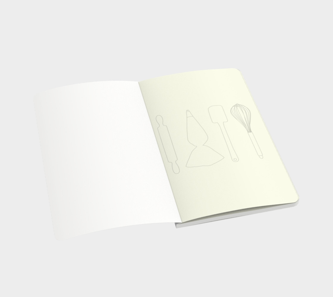 Aperçu de Baking Lover - White - Small Notebook #3