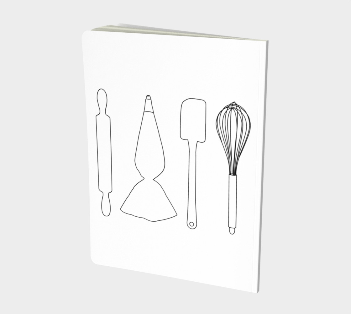 Aperçu de Baking Lover - White - Large Notebook #2