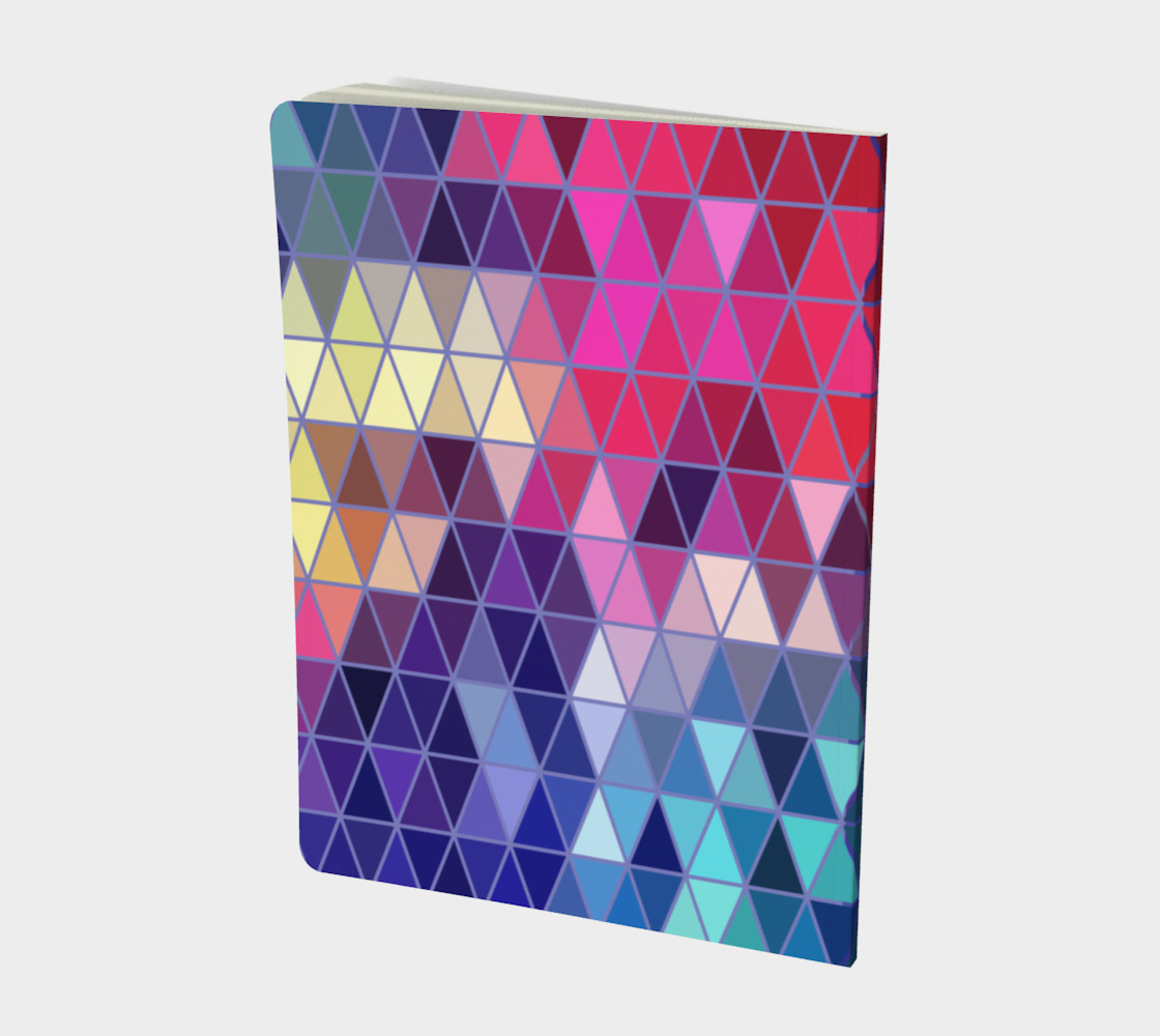 The Mountains are Calling and I Must Go - Geometric Triangle Prism Design Notebook preview #2