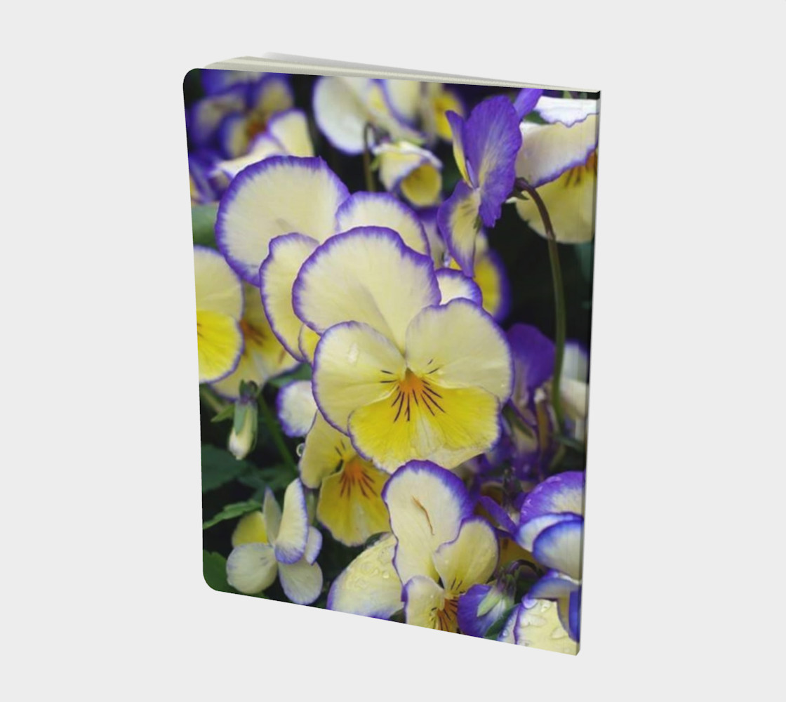 Aperçu de Yellow and Violet Pansies, Notebook #2