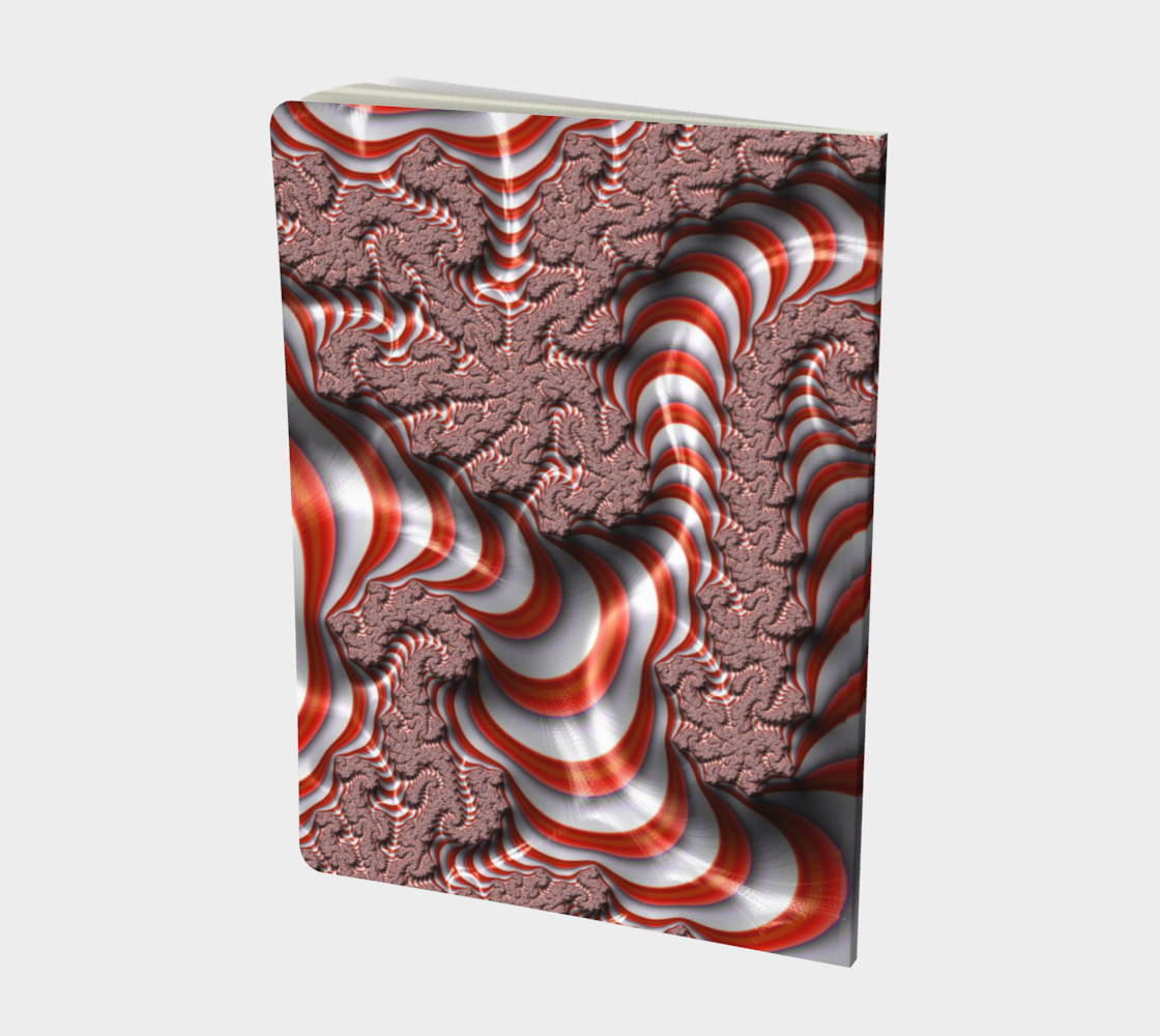 Candy Cane Fractal Notebook preview #2