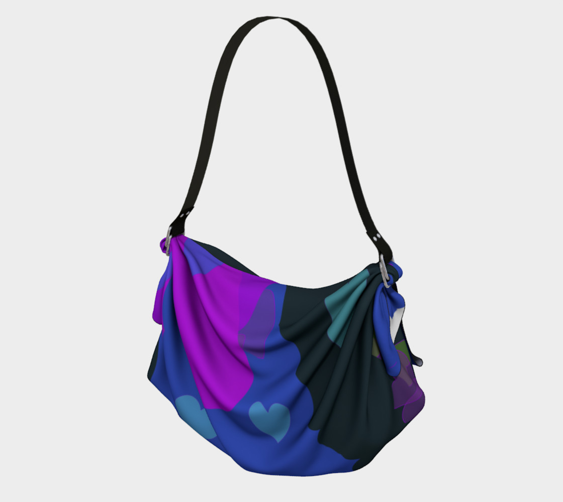 Bold & Colorful Hearts of Color Origami Tote preview #1