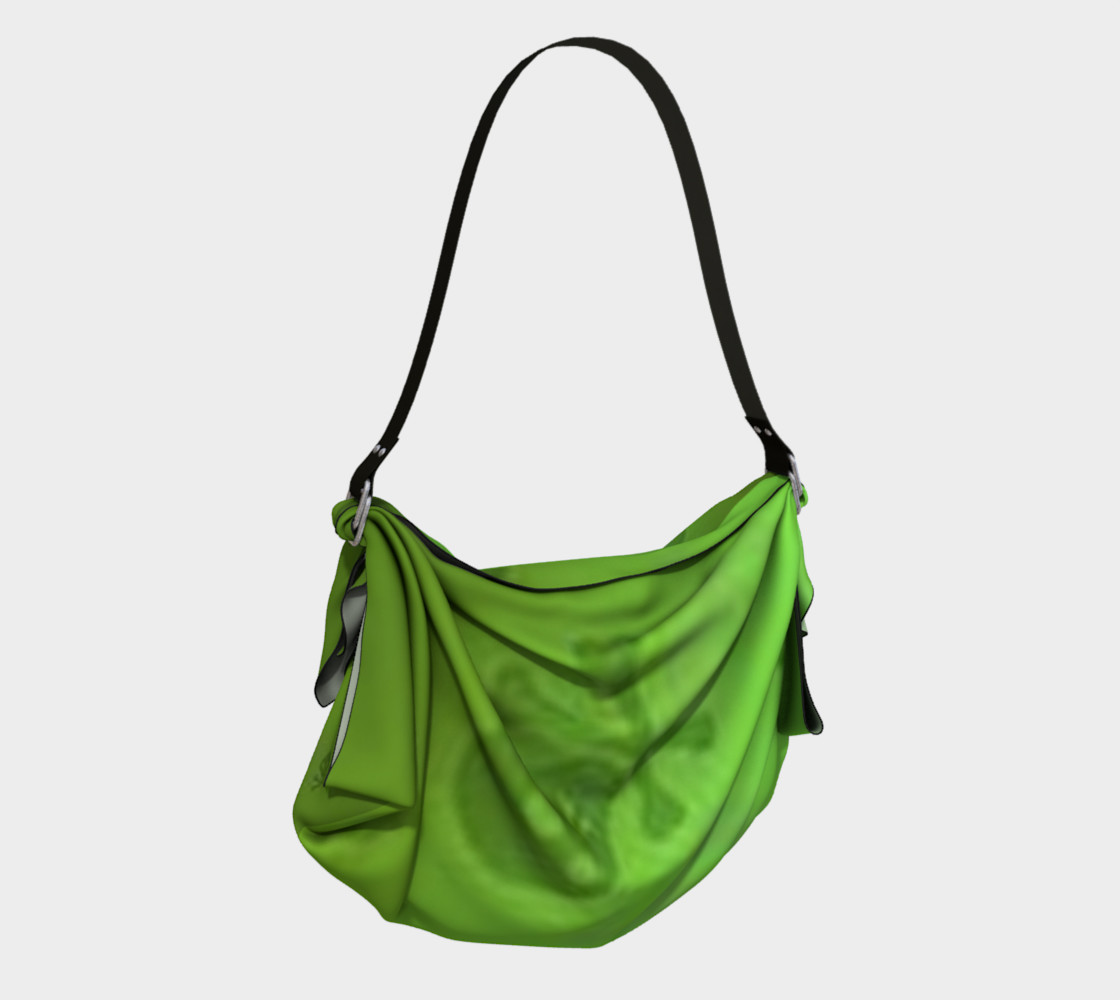 Cartoon Skull On Green Origami Tote bag preview #2