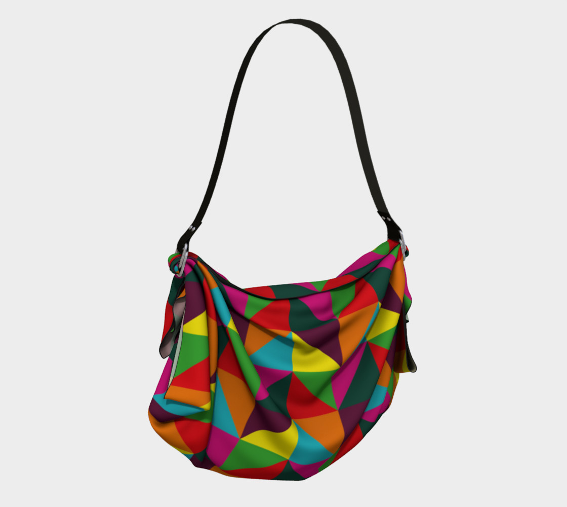 Colorful Geometric Origami Tote preview #2