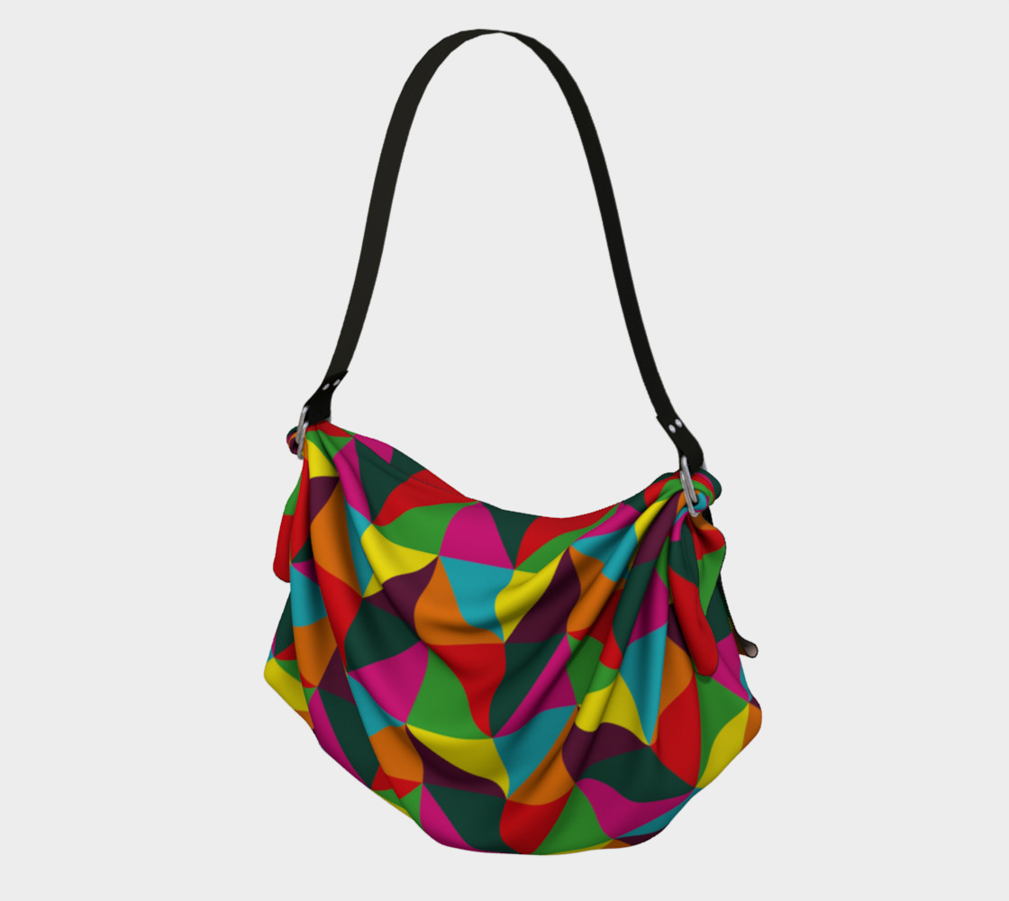 Colorful Geometric Origami Tote preview #1