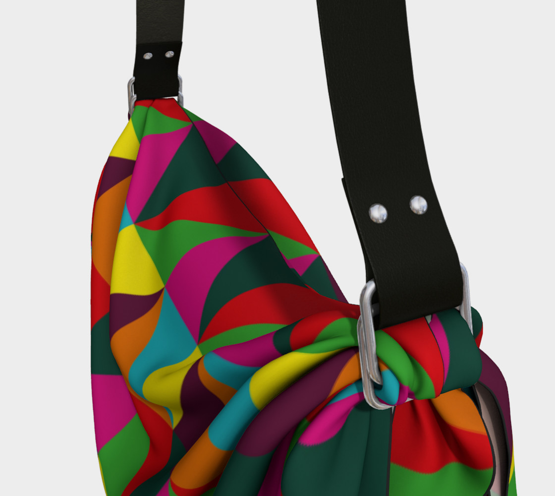 Colorful Geometric Origami Tote preview #3