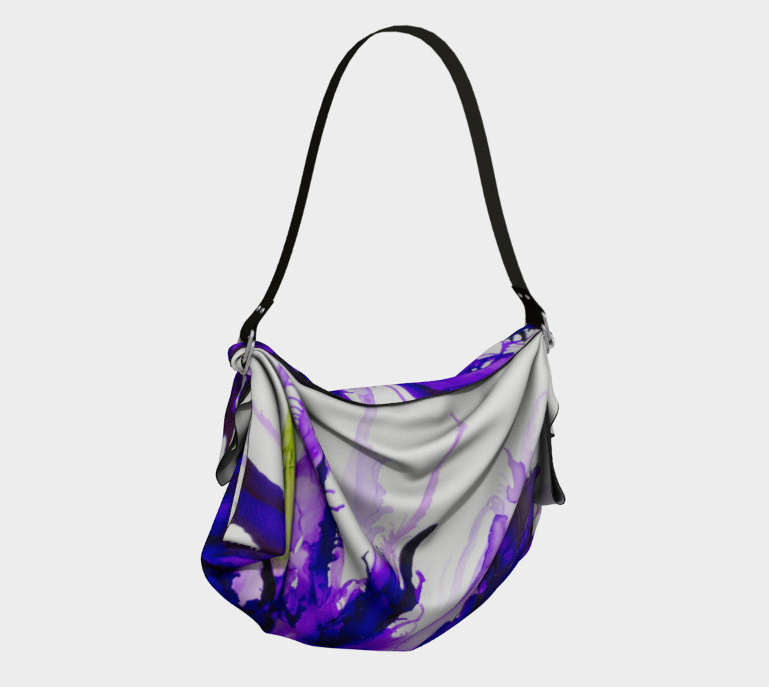 Abstract Purple Flower Alcohol Ink Art preview #2