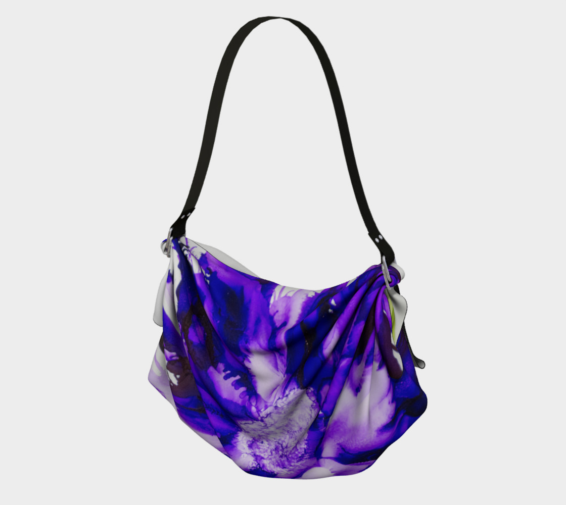 Abstract Purple Flower Alcohol Ink Art preview #1
