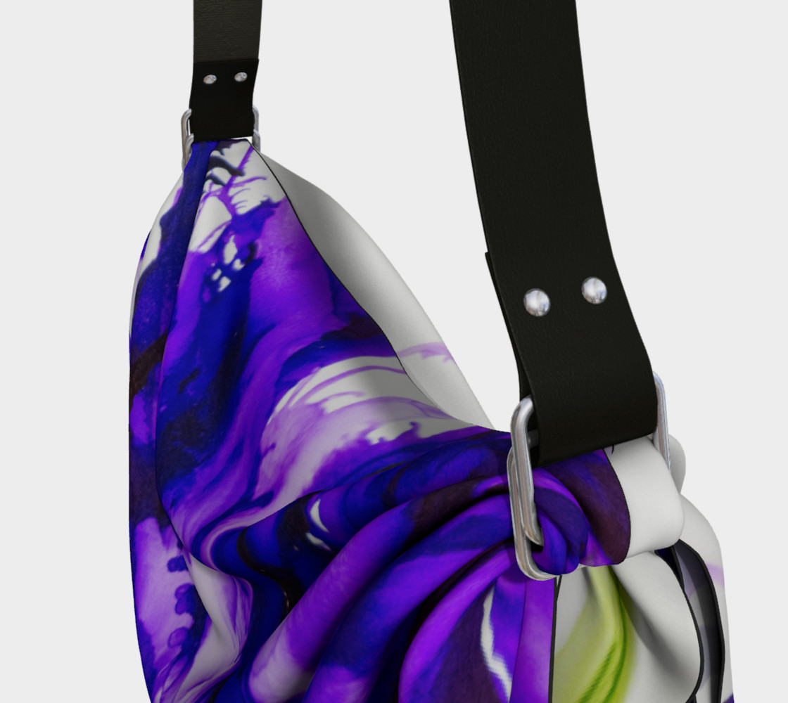 Abstract Purple Flower Alcohol Ink Art preview #3