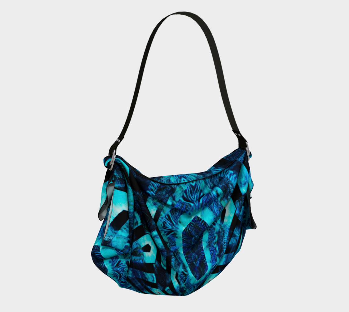 geometrical mandala blue preview #2