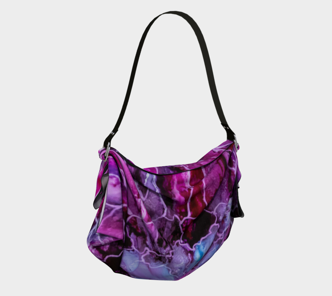 Pink & Mauve Abstract Alcohol Ink Art Bloom preview #2