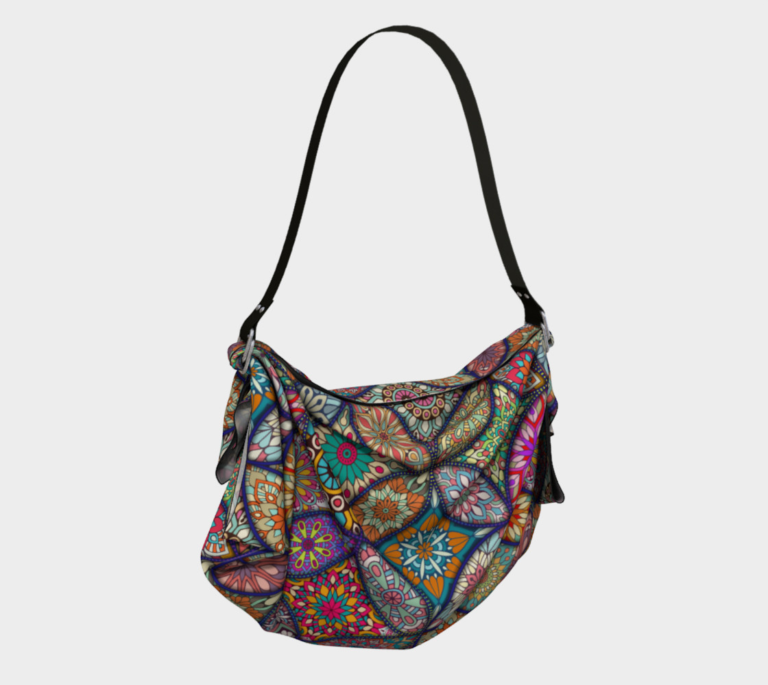 Vibrant Mandalas Origami Tote preview #2