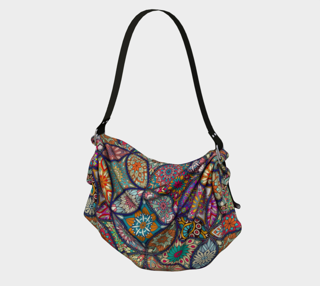 Vibrant Mandalas Origami Tote preview #1