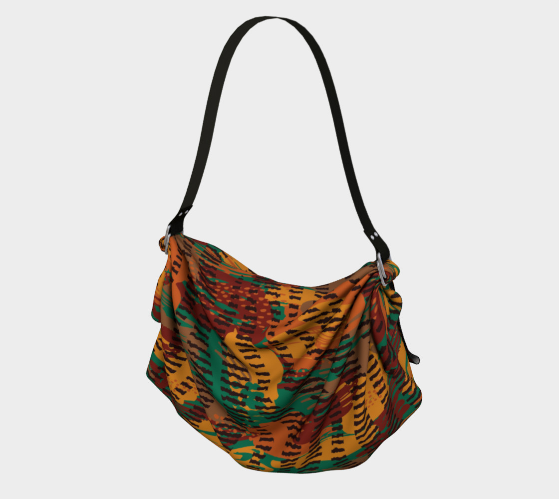 Abstract Animal Stripes Origami Tote preview #1