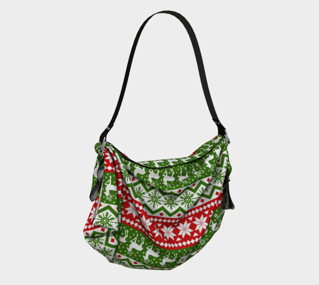 Ugly Christmas sweater tote thumbnail #3