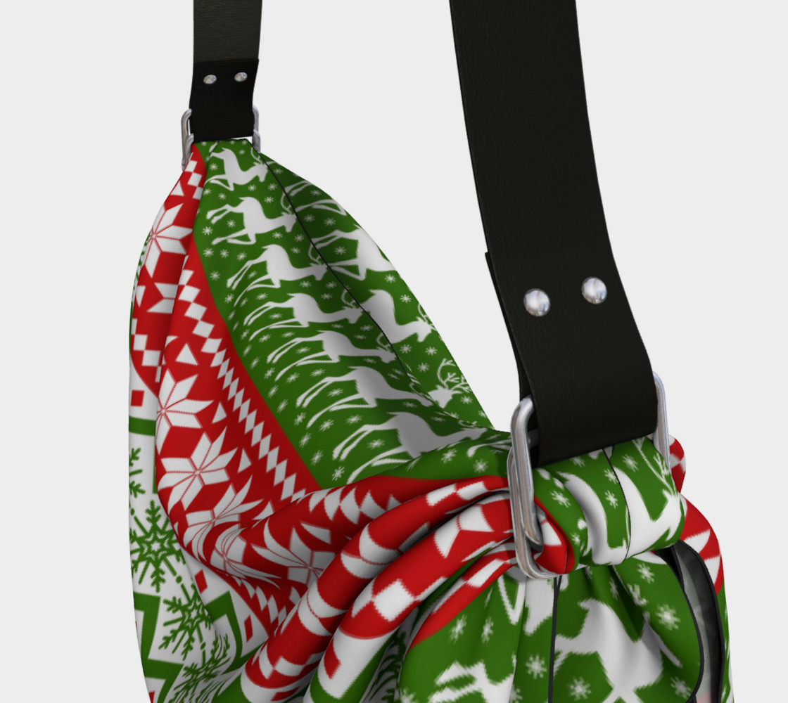 Ugly Christmas sweater tote preview #3
