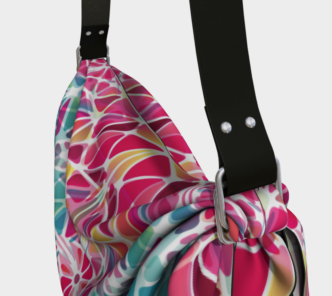 Pink and Blue Kaleidoscope Origami Tote preview #3