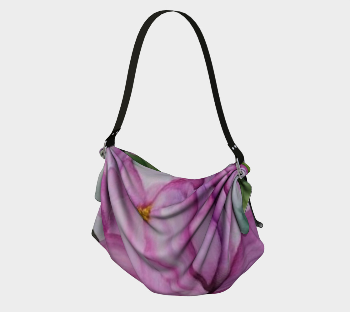 TROPICAL PINK ORCHID in WATERCOLOR Origami Bag preview #1