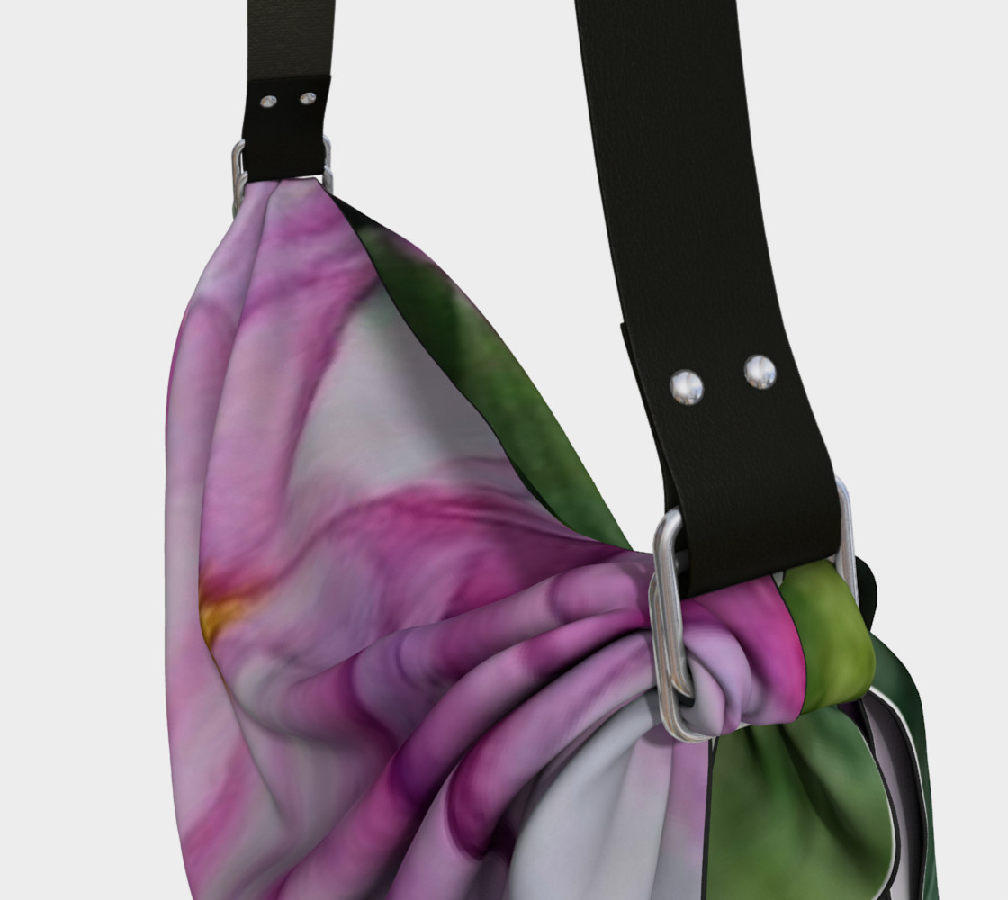 TROPICAL PINK ORCHID in WATERCOLOR Origami Bag preview #3