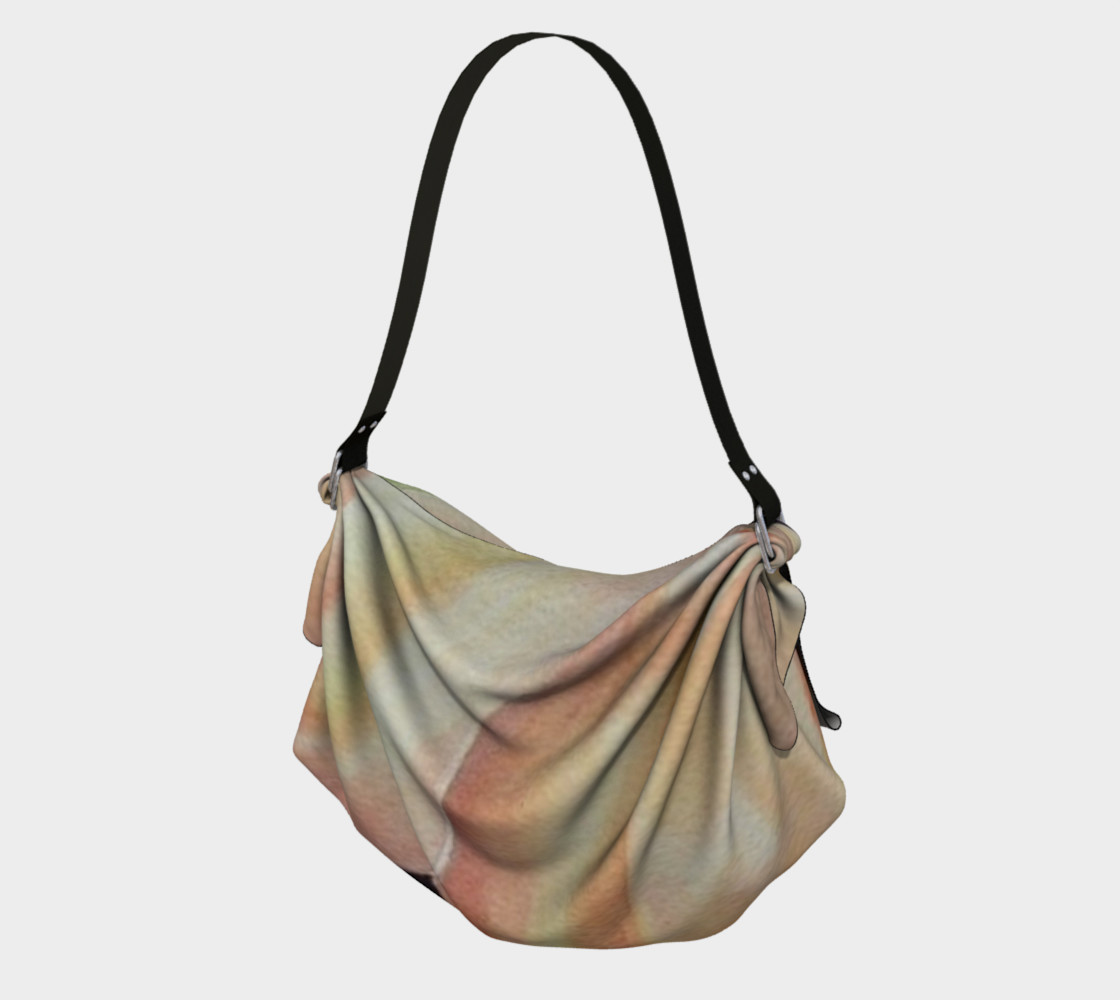 YELLOW ORANGE SWIRLS in WATERCOLOR Origami Tote Bag preview #1