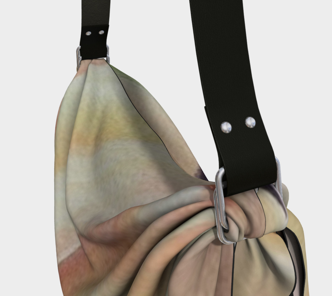YELLOW ORANGE SWIRLS in WATERCOLOR Origami Tote Bag preview #3