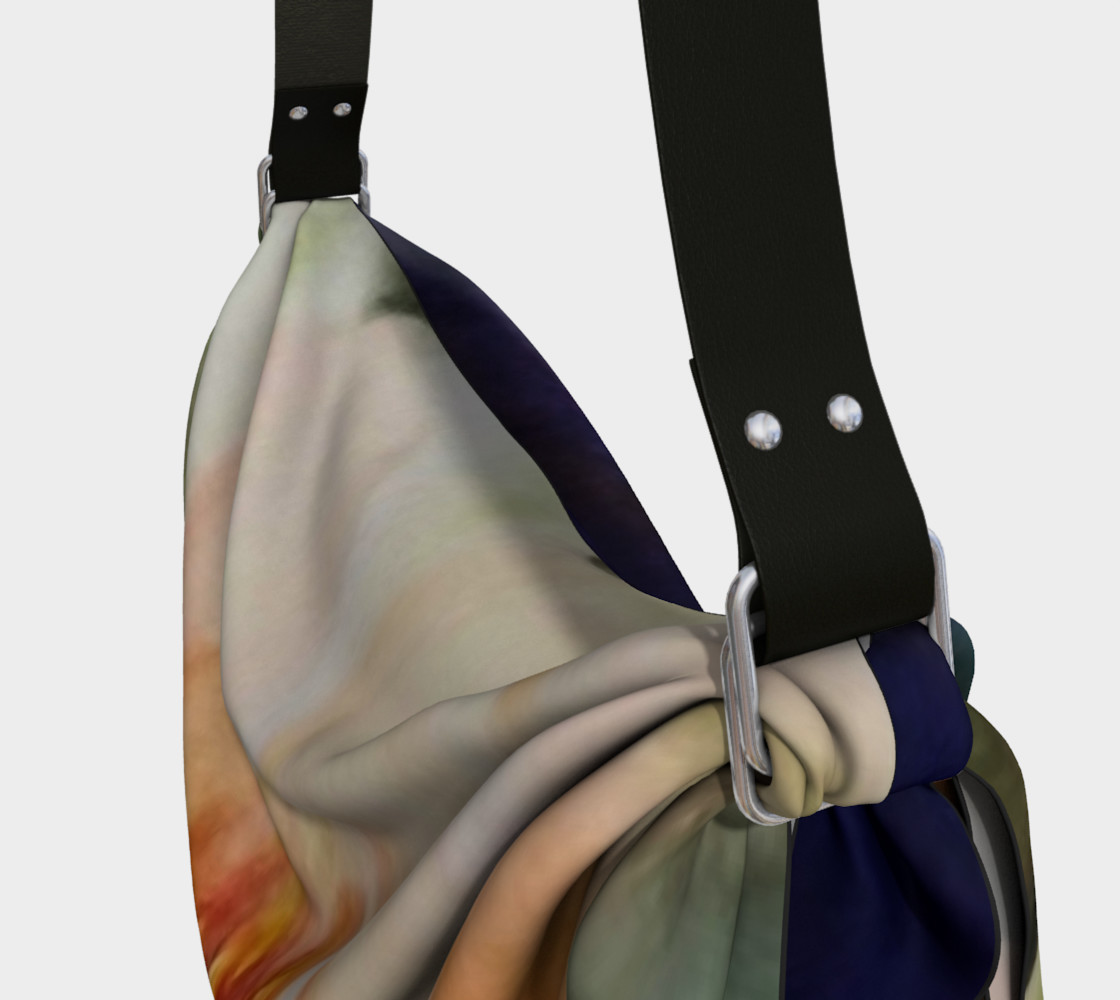 ORANGE WATERLILY in WATERCOLOR Origami Tote Bag preview #3