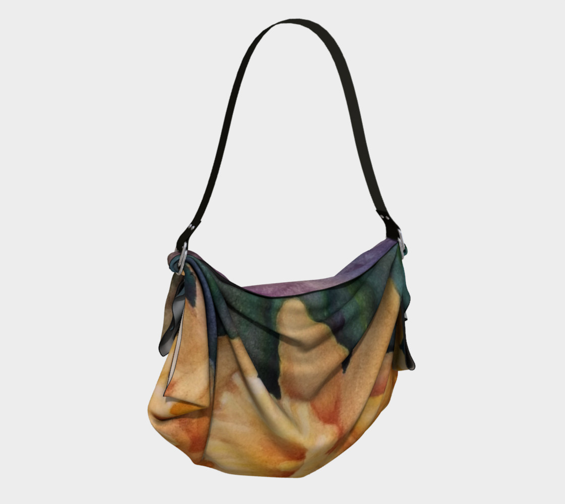 YELLOW DAFFODILS in WATERCOLOR Origami Bag preview #2