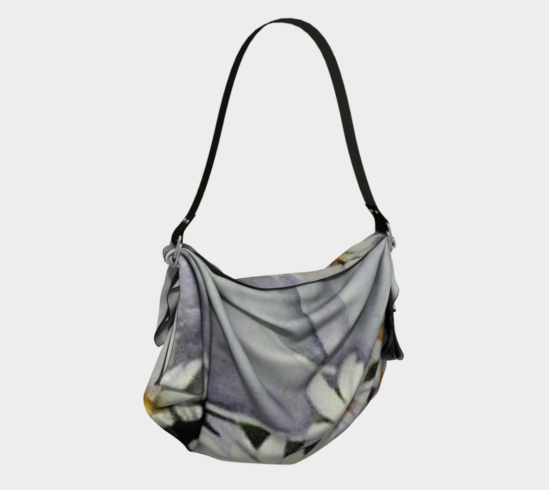 WHITE DAISY BOUQUET in WATERCOLOR Origami Bag preview #2