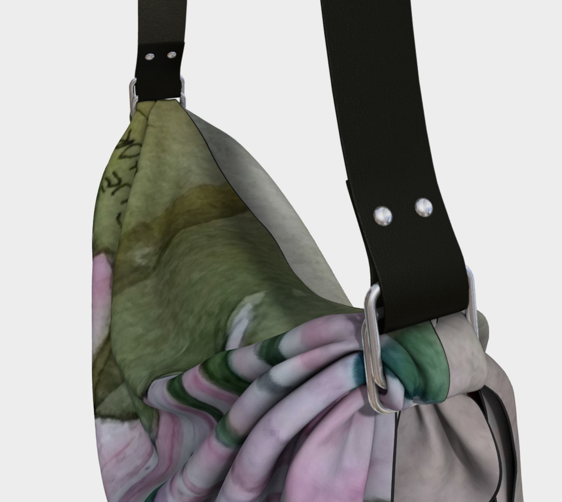 PINK DAISIES in WATERCOLOR Origami Bag preview #3