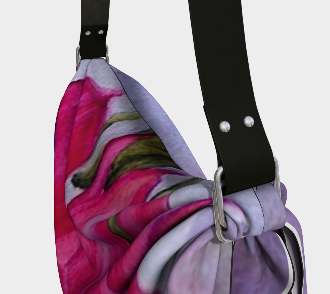 FUCHSIA FLOWER in WATERCOLOR Origami Bag preview #3