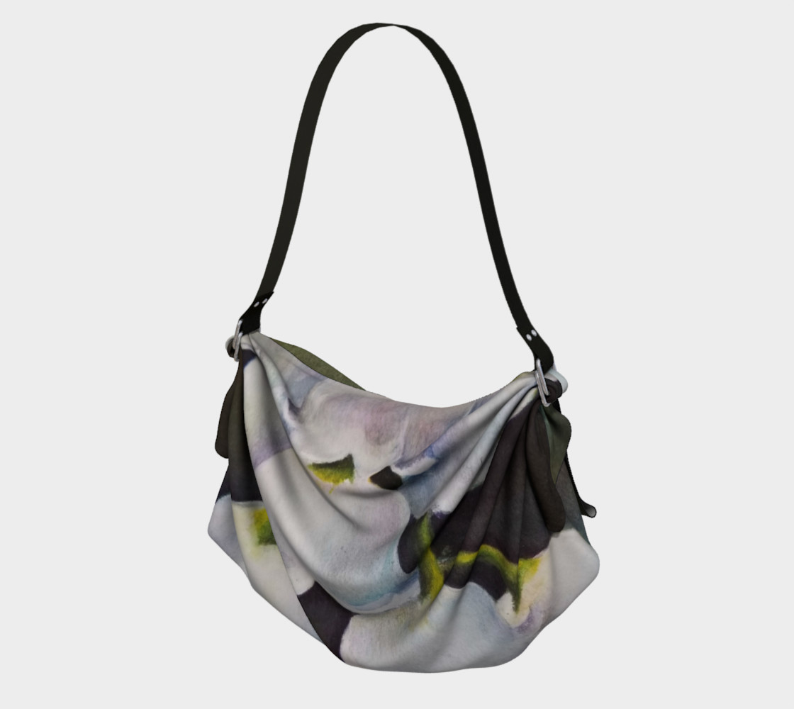 LILY OF THE VALLEY with LADY BUG in WATERCOLOR Origami Bag preview #1