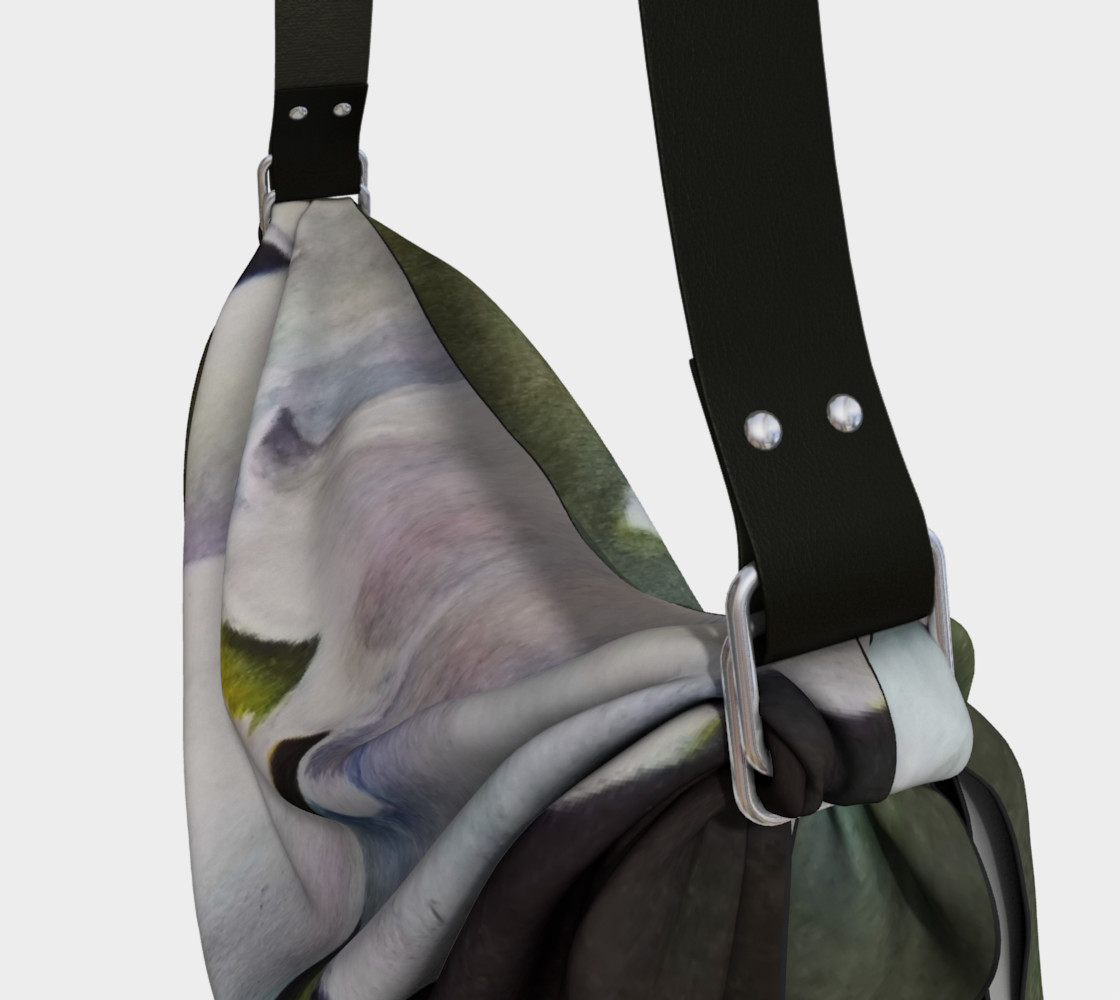 LILY OF THE VALLEY with LADY BUG in WATERCOLOR Origami Bag preview #3