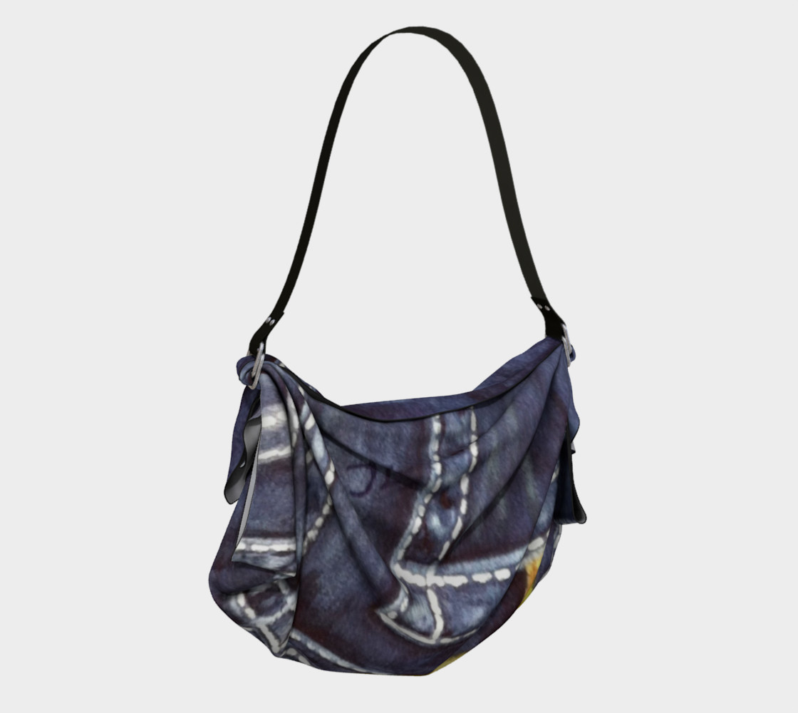 DENIM and ROSE in WATERCOLOR Origami Bag preview #2