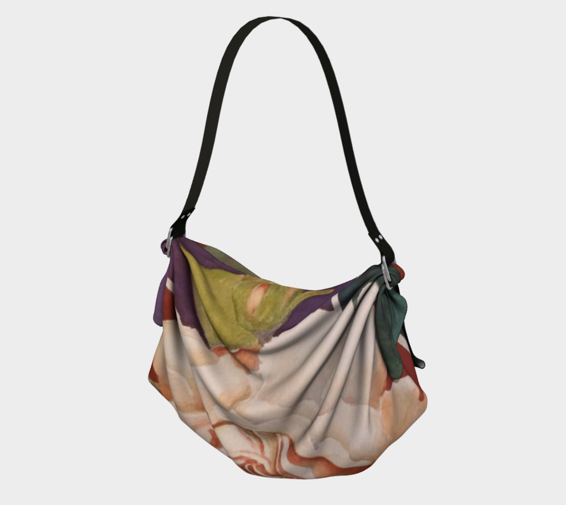 ANTIQUE ROSE in WATERCOLOR Origami Bag preview #1