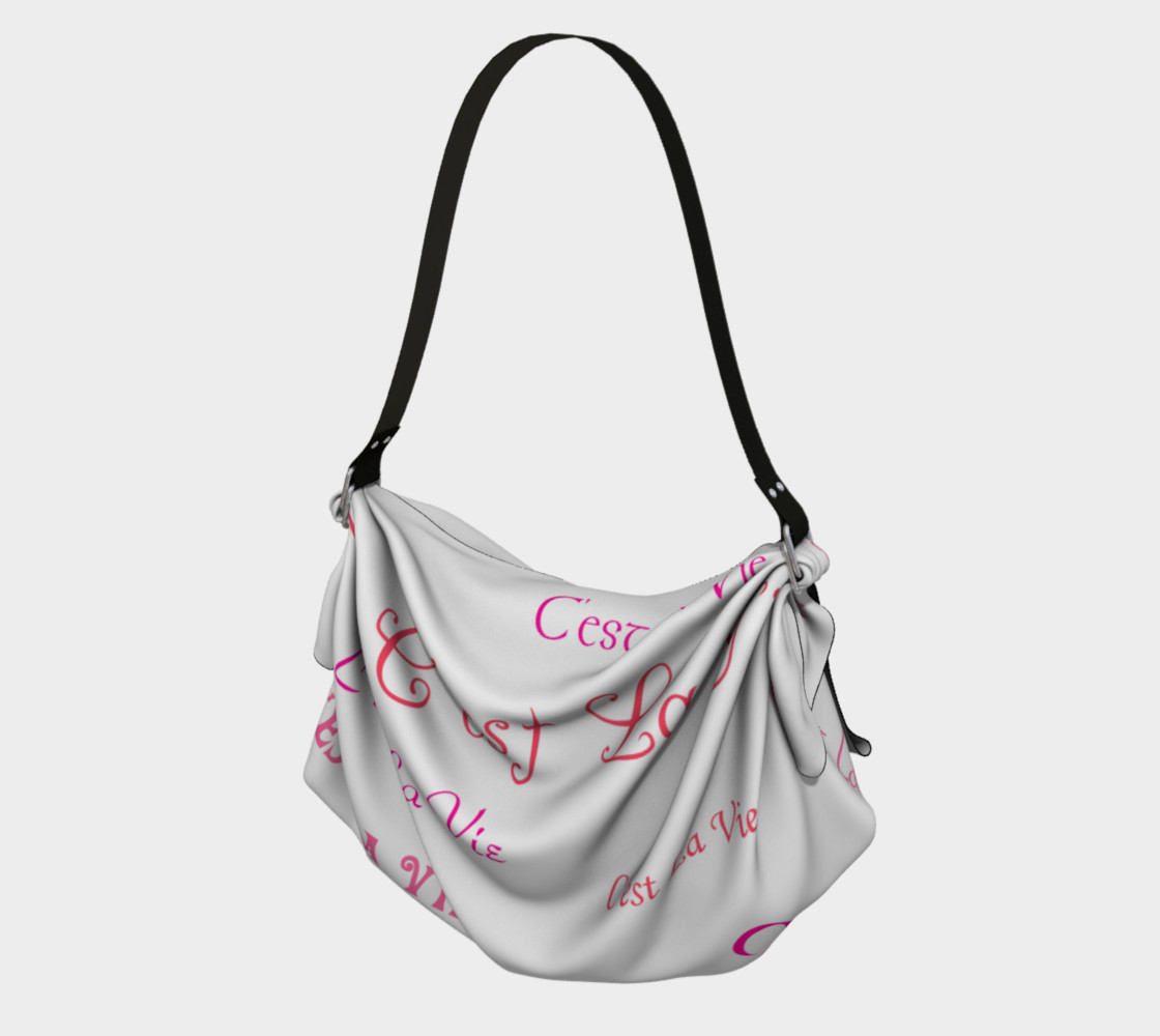 Aperçu de Fuchsia C'est la Vie Origami Tote #1