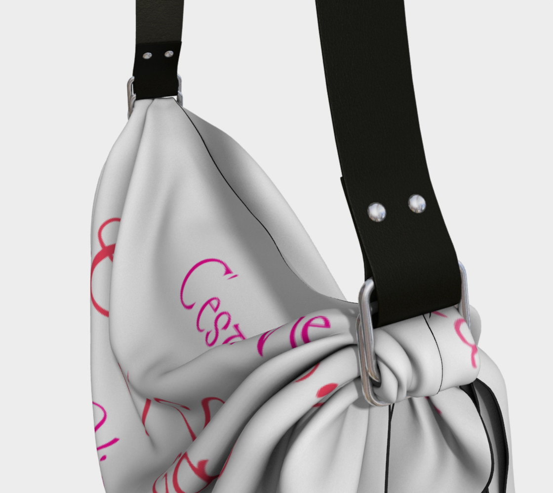 Aperçu de Fuchsia C'est la Vie Origami Tote #3