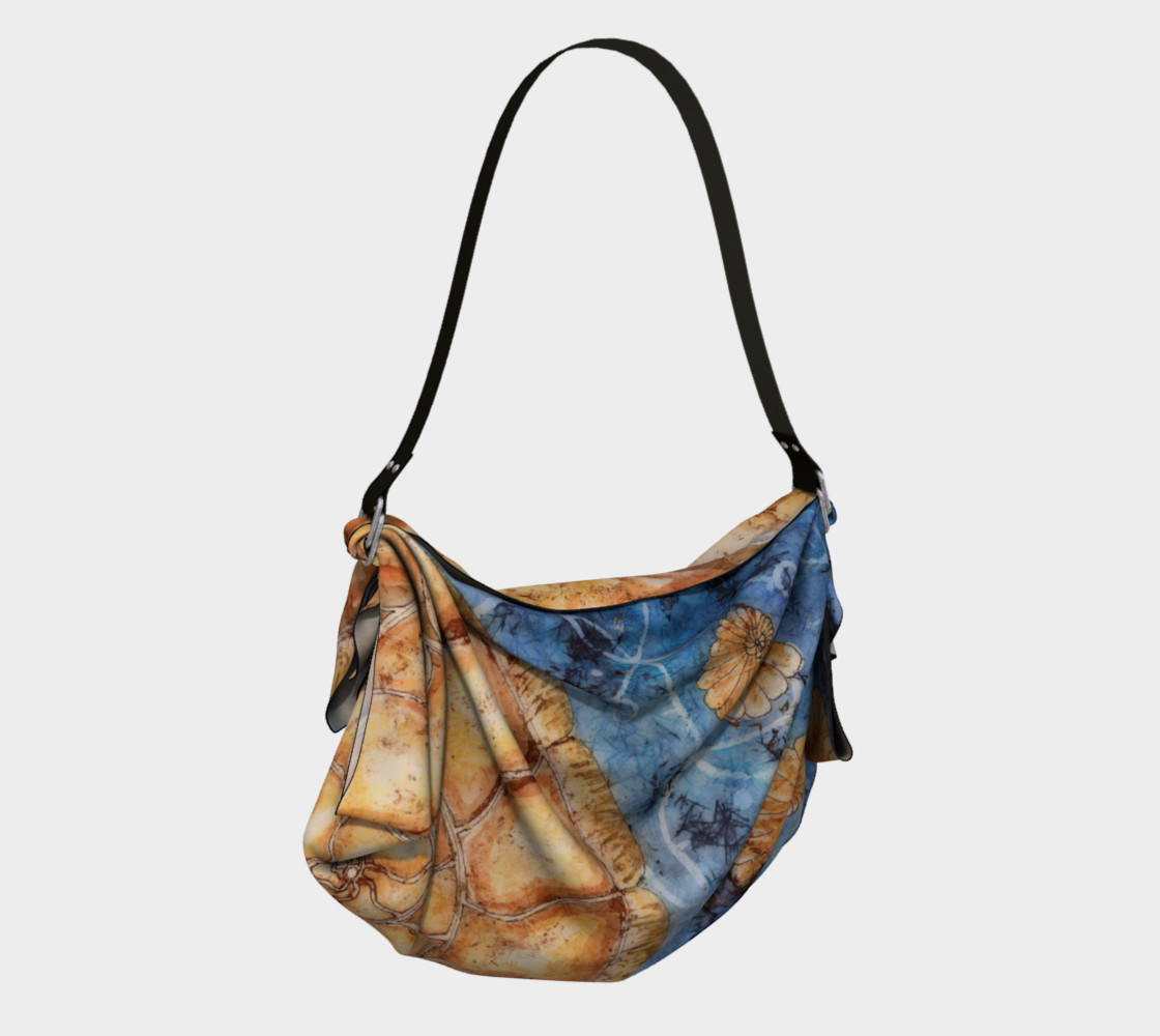 Ammonite Shell Under the Sea Fibonacci Origami Tote preview #2