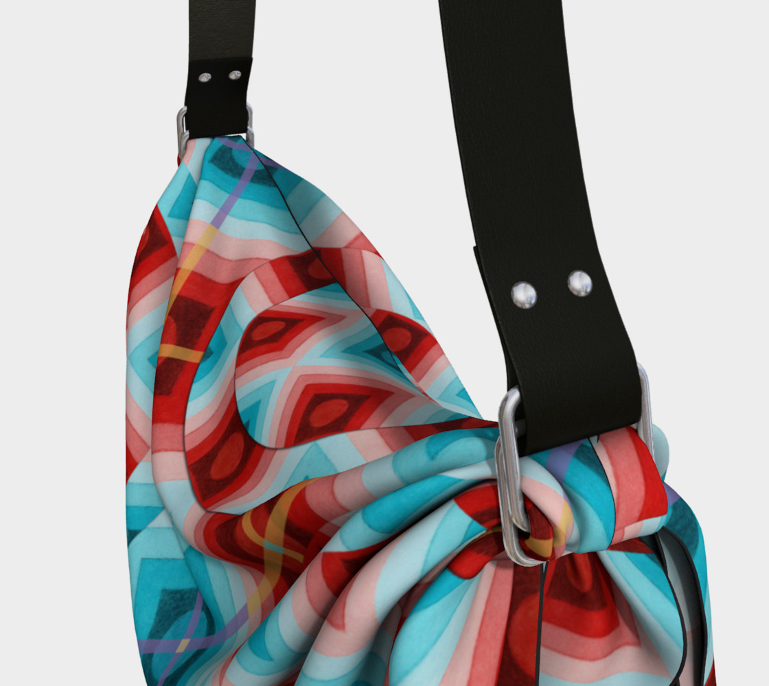Op Art Argyle Origami Tote preview #3