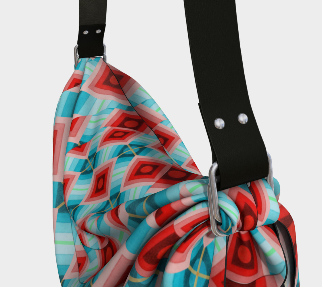Aperçu de Op Art Geometric Origami Tote #3