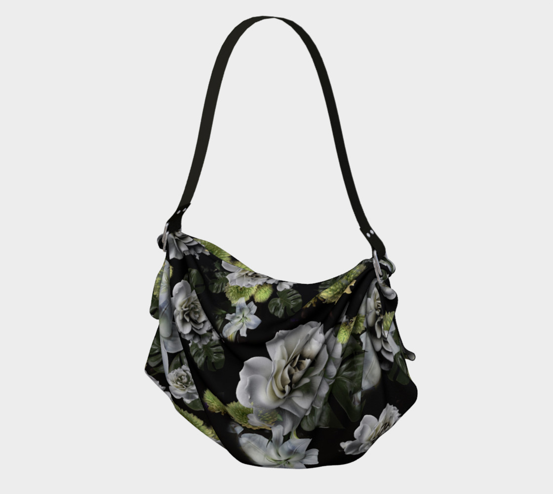 Rose and lime flower origami tote thumbnail #2