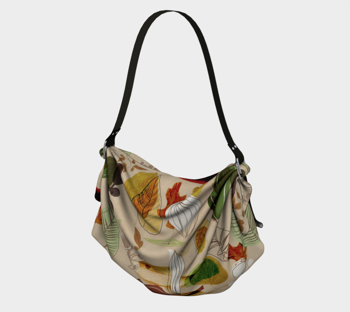 Leafy love origami tote 3D preview