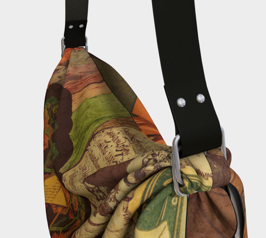 Aperçu de Origami Tote with a Beautiful Autumn Fractal Collage of Fall Colors #3