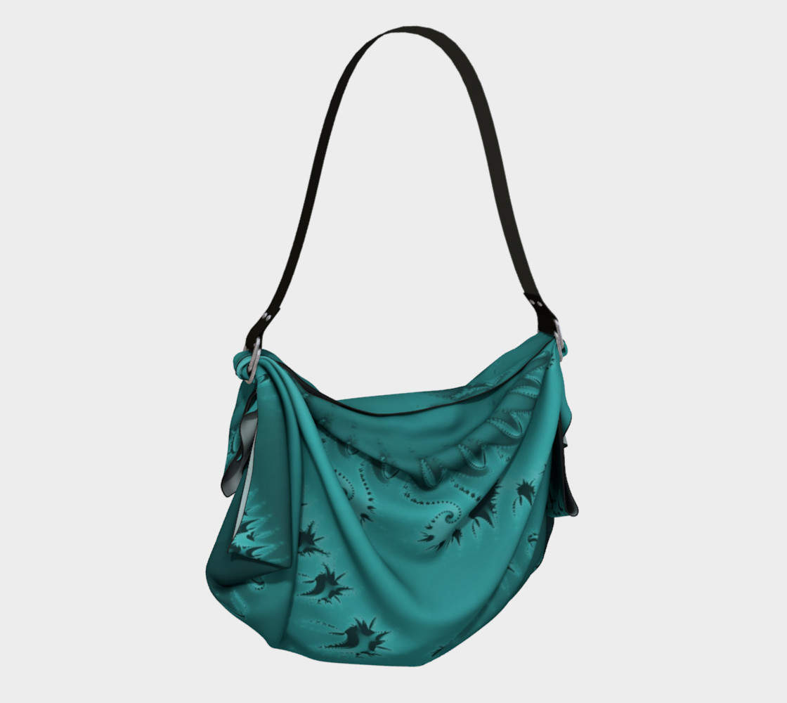 Teal Twilight Origami Tote preview #2