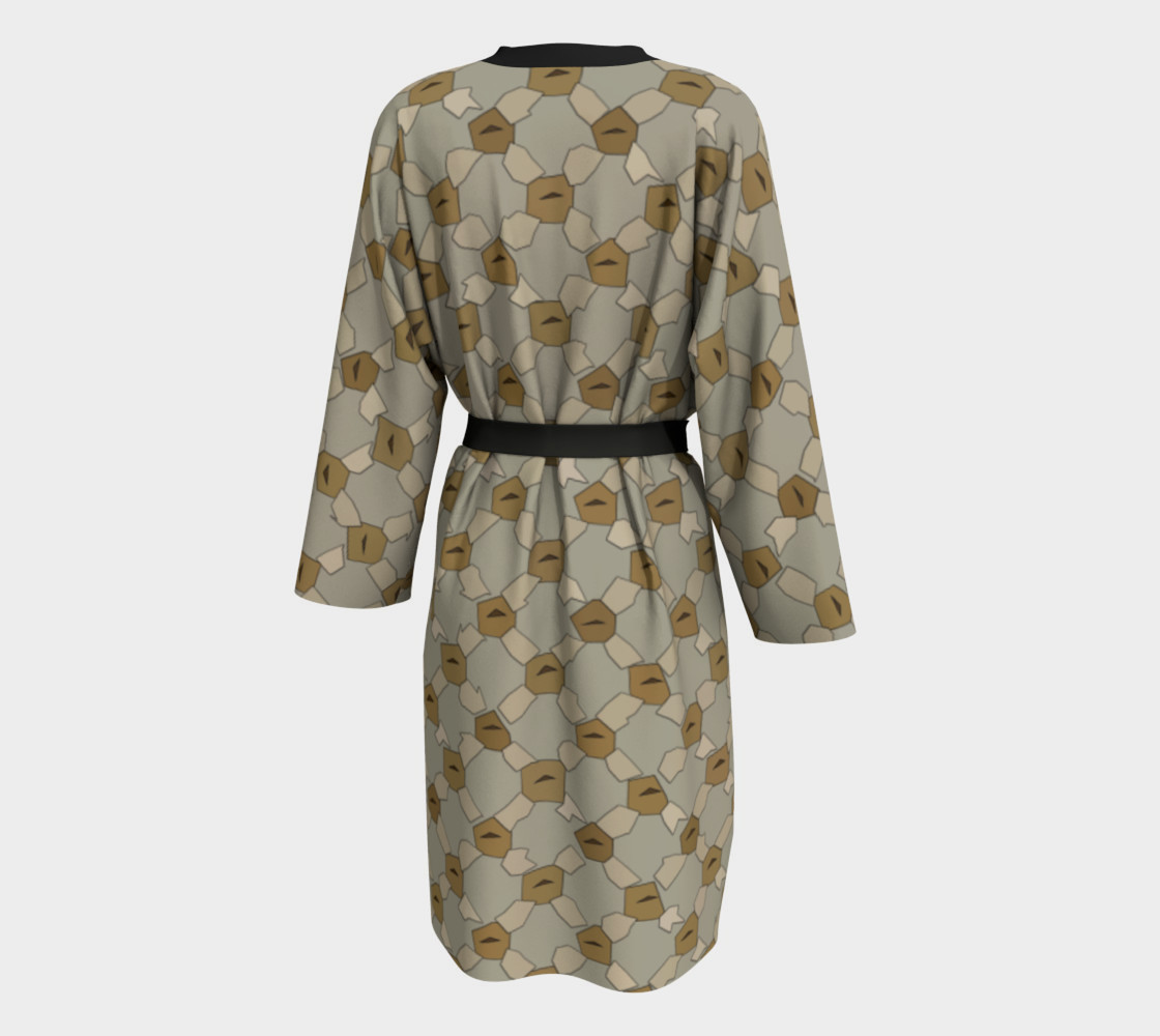 Aperçu de Tiger Eyes Vintage Women's Robe #2