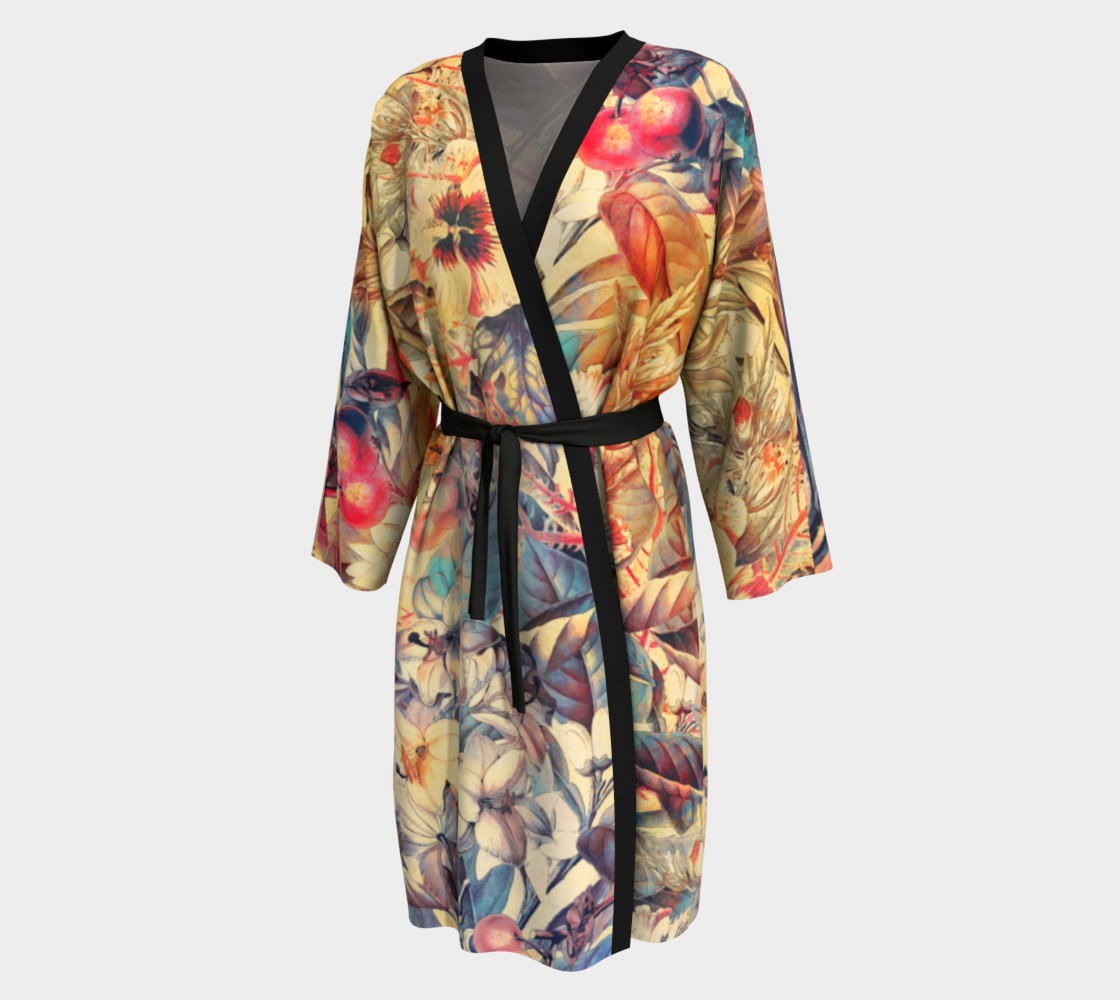 flowers yellow peignoir preview #1