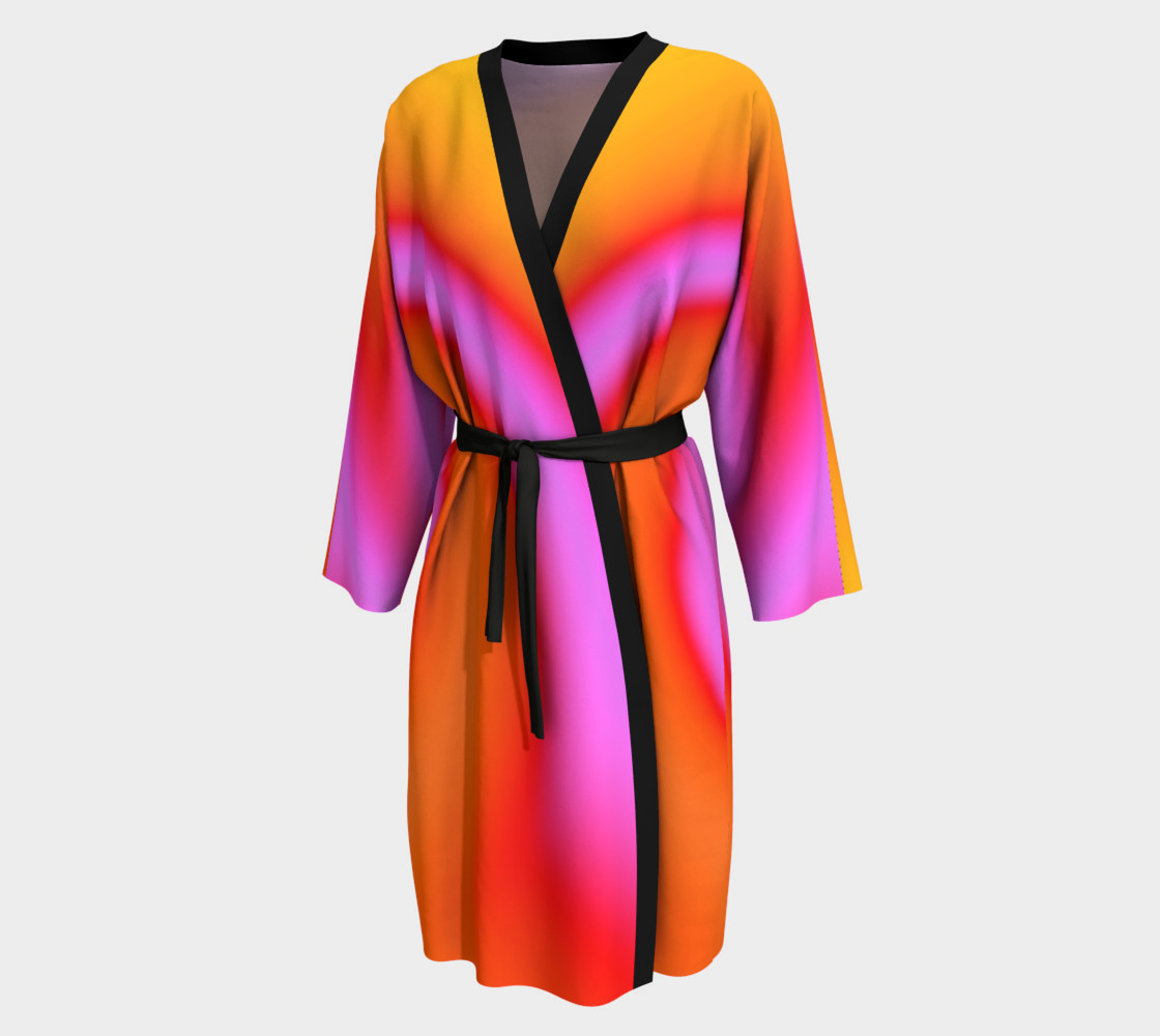 Bright Colorful Orange Pink Swirl Abstract preview #1